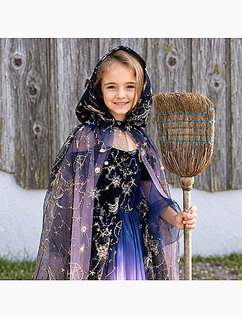 Disfraz infantil capa hada de las estrellas con capucha | great pretenders