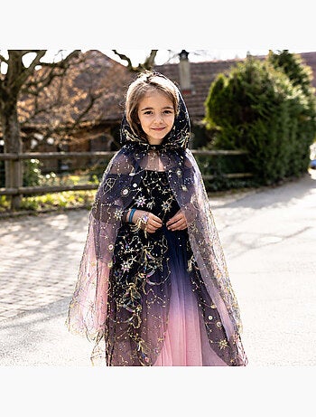Disfraz infantil capa hada de las estrellas con capucha | great pretenders