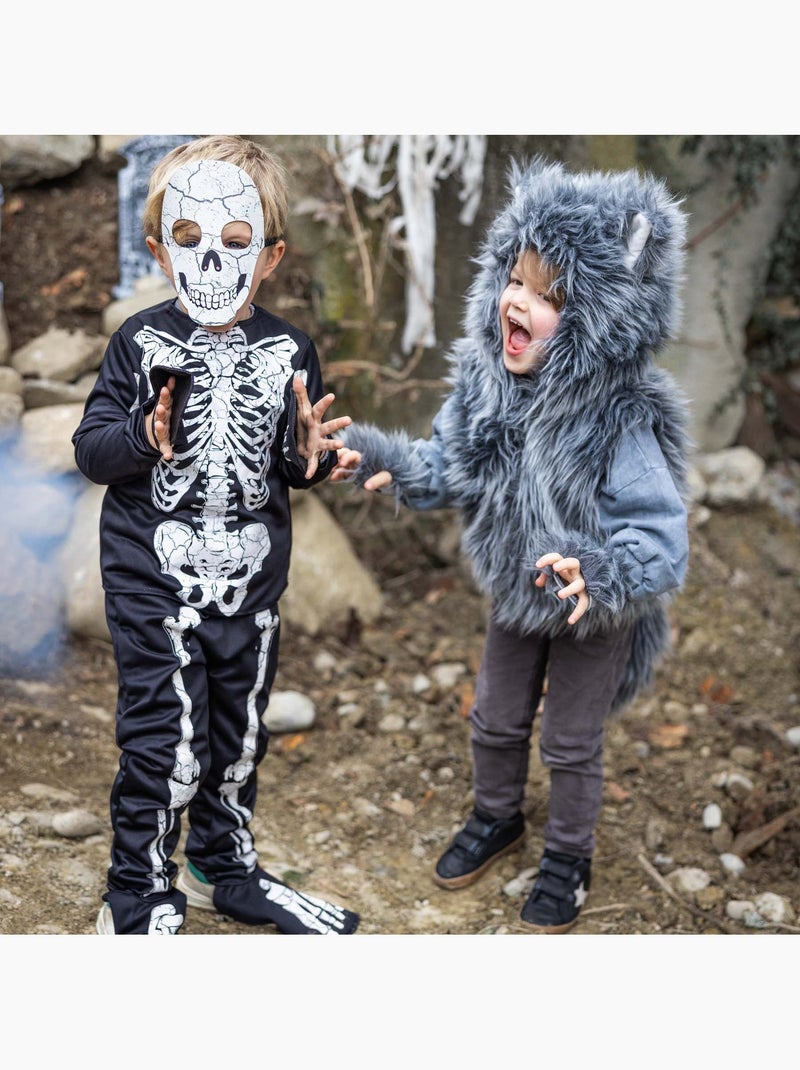 Disfraz infantil chaqueta lobo con guantes | great pretenders Gris - Kiabi