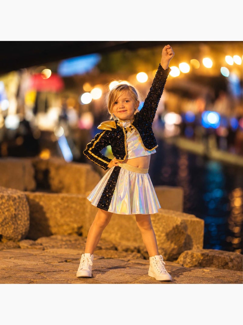 Disfraz infantil conjunto de estrella del pop | great pretenders Negro - Kiabi