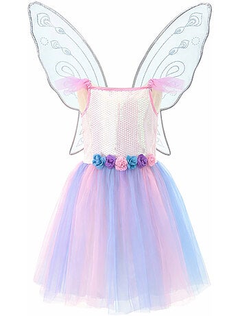 Disfraz infantil de hada con vestido y alas apolline - Labay