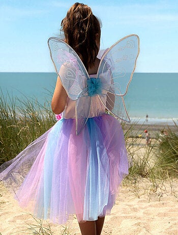 Disfraz infantil de hada con vestido y alas apolline - Labay