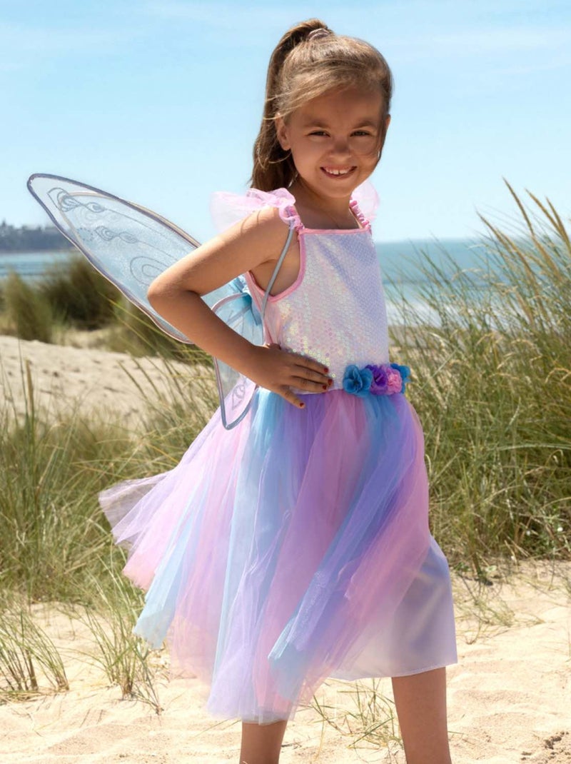 Disfraz infantil de hada con vestido y alas apolline | Labay Azul - Kiabi