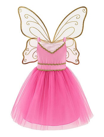 Disfraz infantil de hada noa con alas doradas | Labay