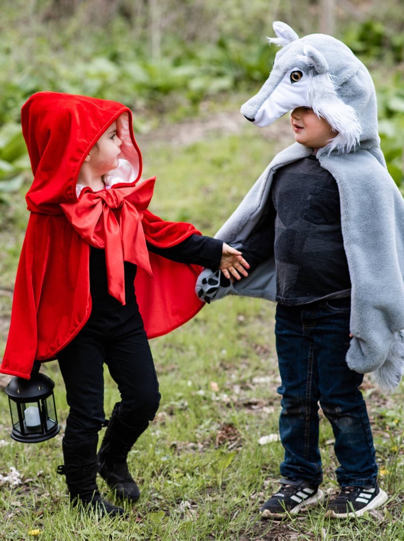 Disfraz infantil de lobo con capa | Great Pretenders Gris - Kiabi