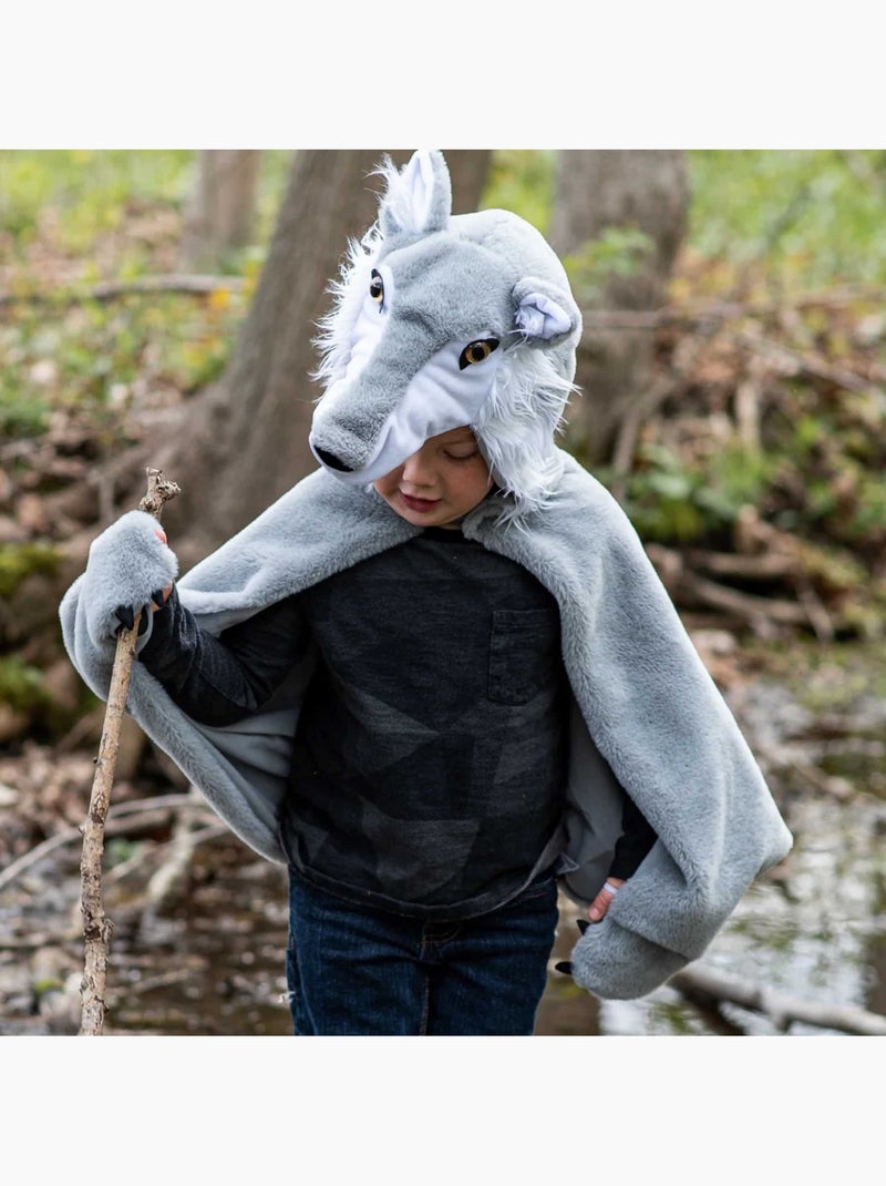 Disfraz infantil de lobo con capa | Great Pretenders Gris - Kiabi