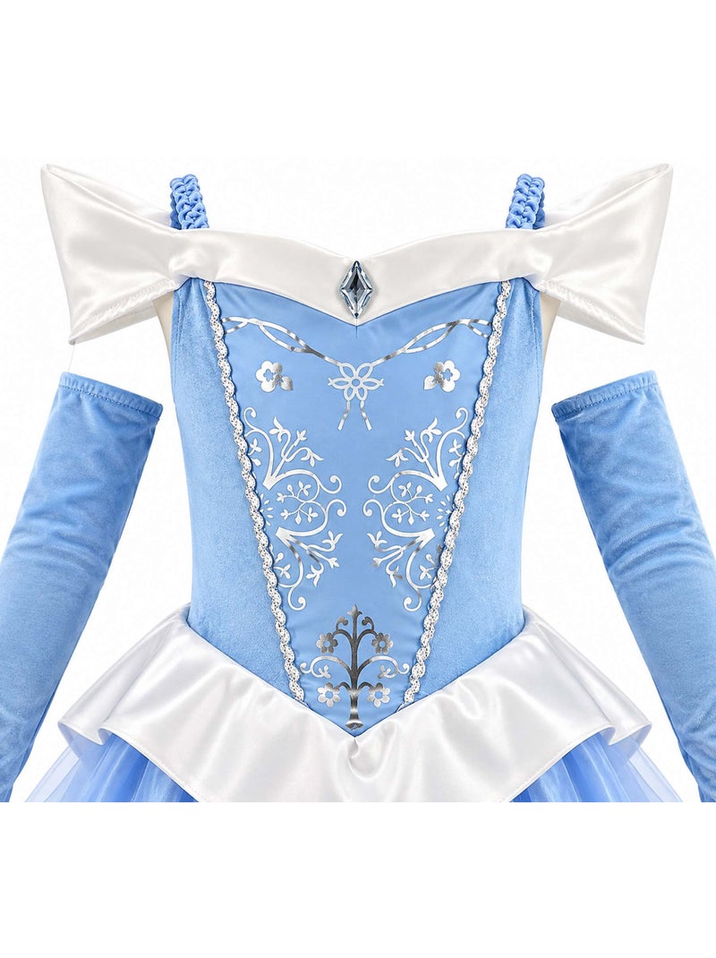 Disfraz infantil de vestido de princesa | labay Azul - Kiabi
