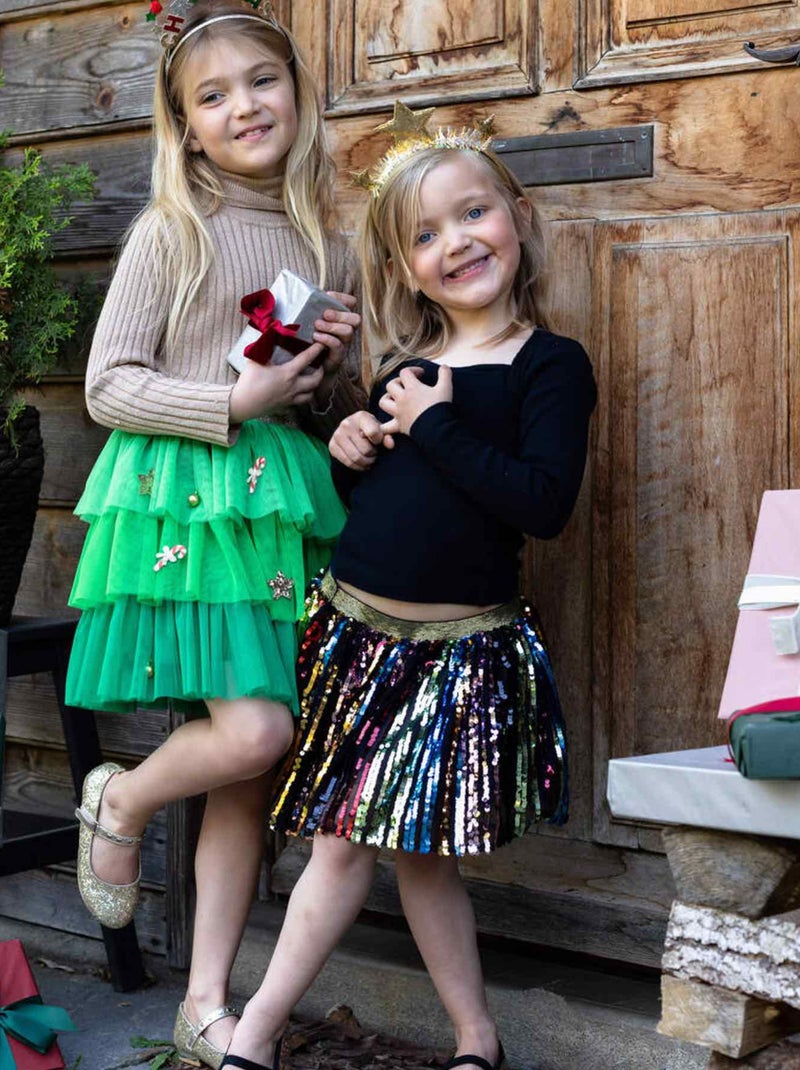 Disfraz infantil falda tutú navidad | Great Pretenders Verde - Kiabi