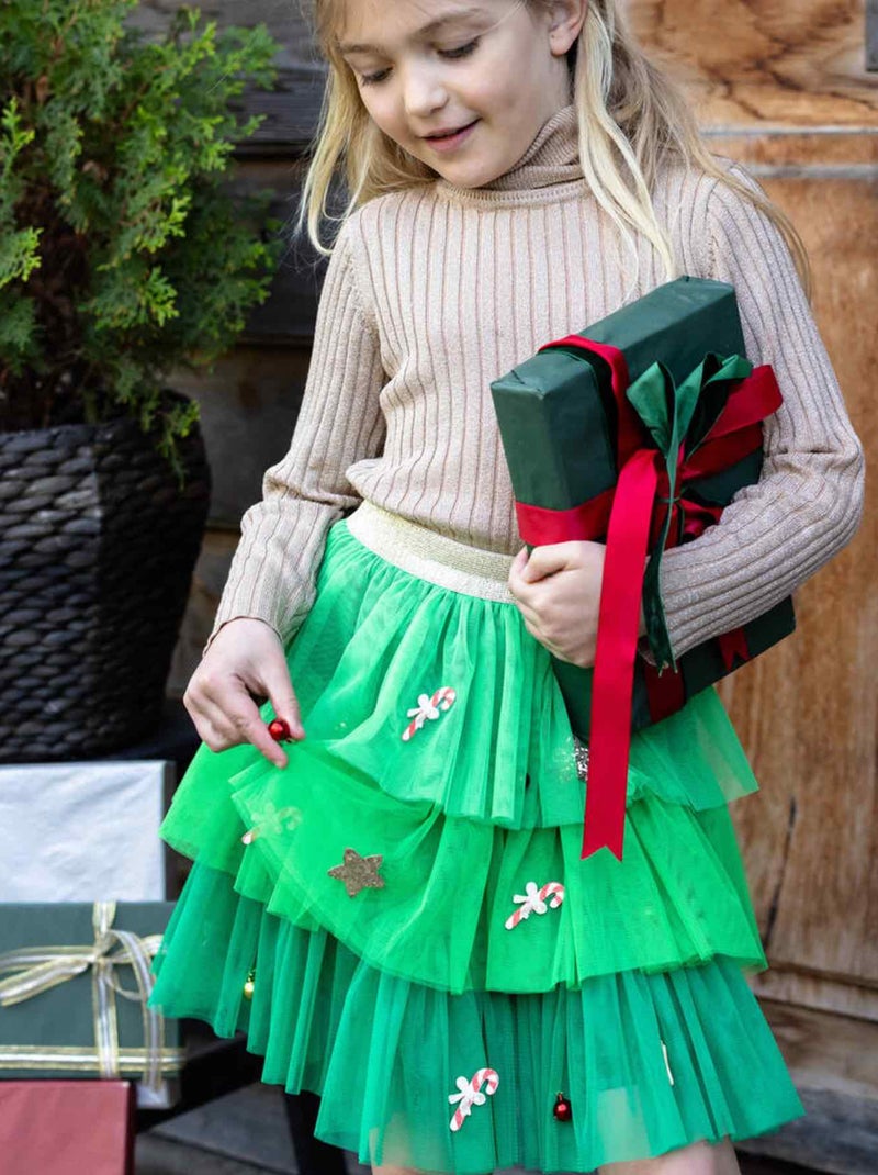 Disfraz infantil falda tutú navidad | Great Pretenders Verde - Kiabi