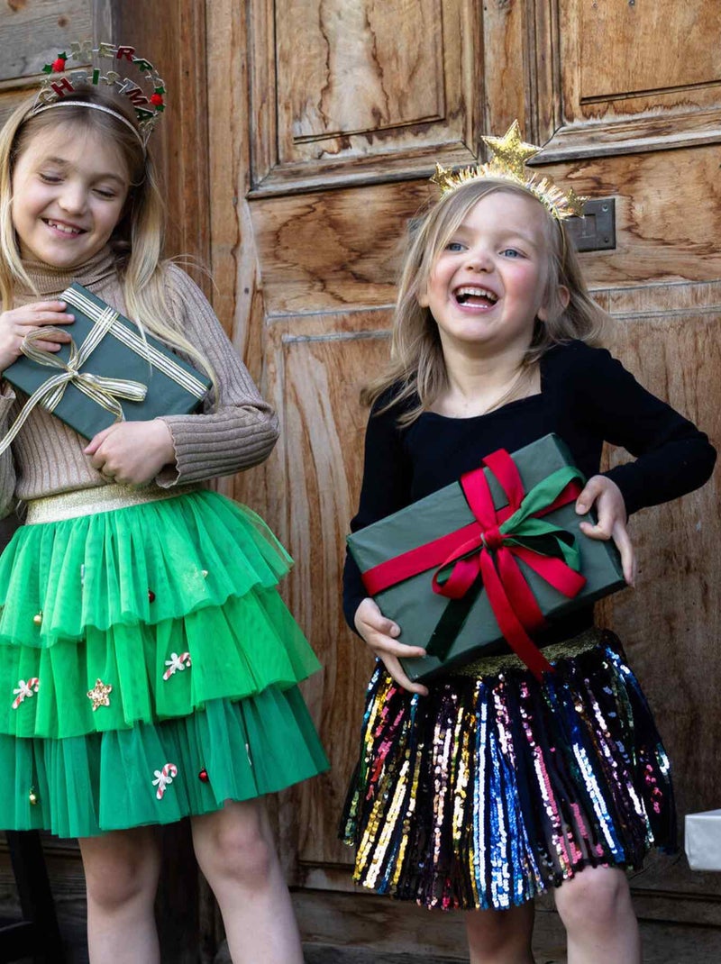 Disfraz infantil falda tutú navidad | Great Pretenders Verde - Kiabi