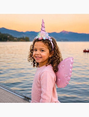 Disfraz infantil set de alas de unicornio y diadema | Great Pretenders