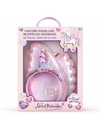 Disfraz infantil set de alas de unicornio y diadema | Great Pretenders