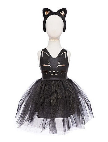 Disfraz infantil – vestido de gato negro con diadema de orejas | great pretenders