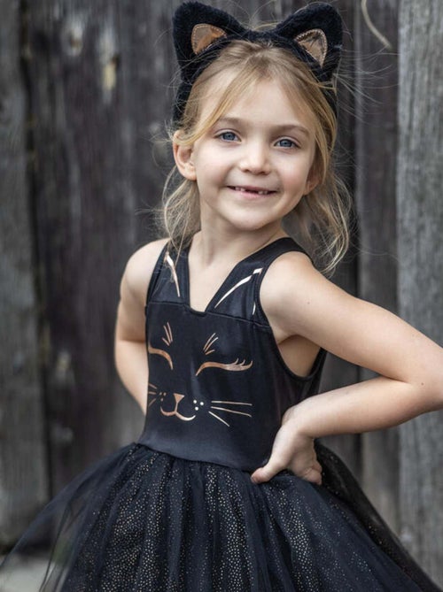 Disfraz infantil – vestido de gato negro con diadema de orejas | great pretenders - Kiabi