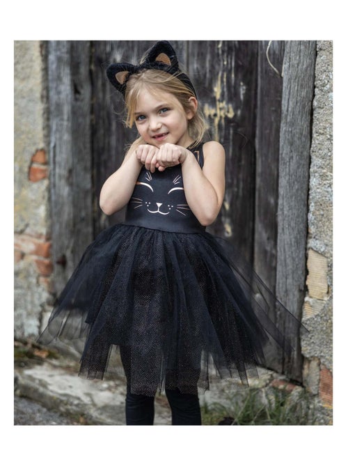 Disfraz infantil – vestido de gato negro con diadema de orejas | great pretenders - Kiabi