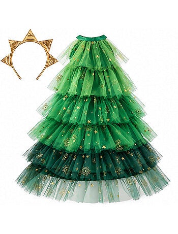 Disfraz infantil vestido de princesa de navidad | great pretenders