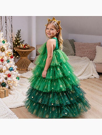 Disfraz infantil vestido de princesa de navidad | great pretenders