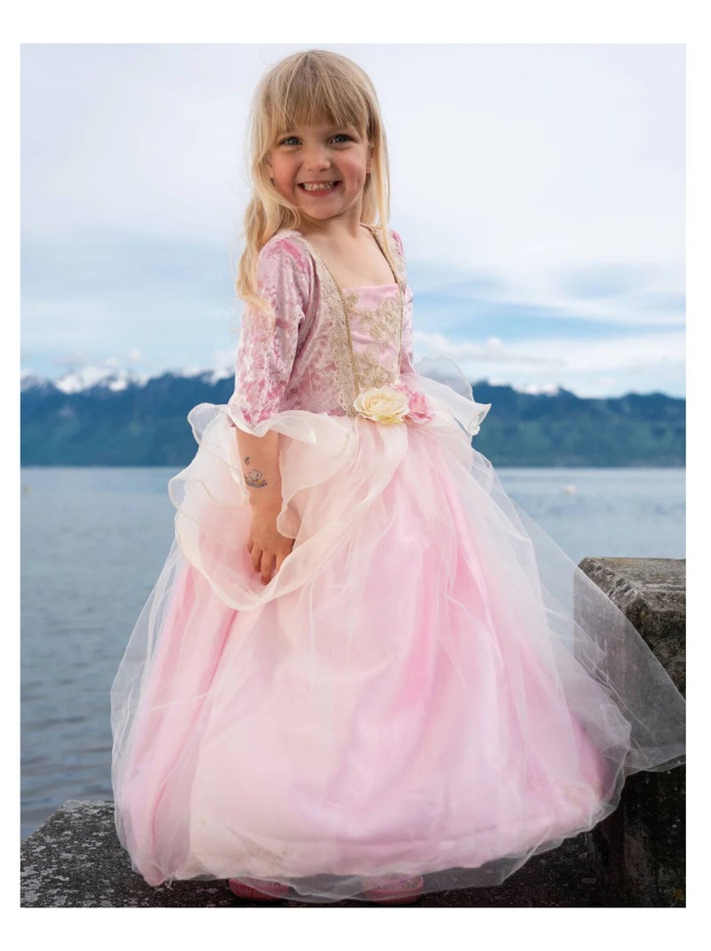Disfraz infantil vestido de princesa rosa y dorado | Great Pretenders Rosa - Kiabi