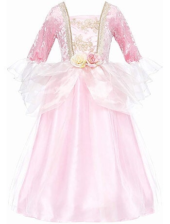 Disfraz infantil vestido de princesa rosa y dorado | Great Pretenders
