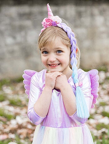 Disfraz infantil – vestido de princesa unicornio con alas | Great Pretenders