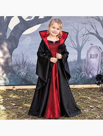 Disfraz infantil vestido de princesa vampira | great pretenders