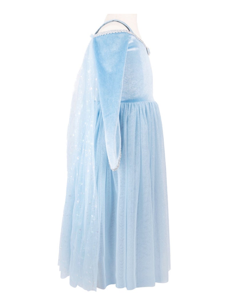 Disfraz infantil vestido princesa reina de nieve de terciopelo | Great Pretenders Azul - Kiabi