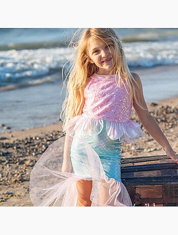 Disfraz infantil vestido princesa sirena - Great Pretenders
