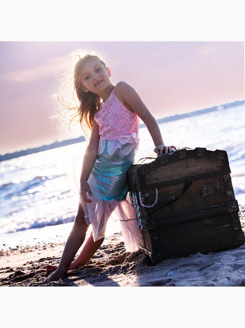 Disfraz infantil vestido princesa sirena | Great Pretenders Rosa - Kiabi
