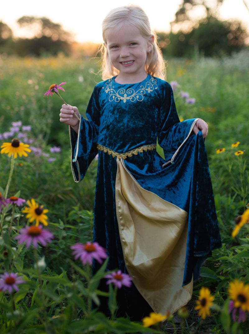 Disfraz infantil – vestido reina guinevere | Great Pretenders Azul - Kiabi