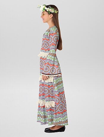 Disfraz largo de 'hippie'
