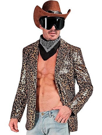 Disfraz o Chaqueta Fiesta animal print leopardo clásico