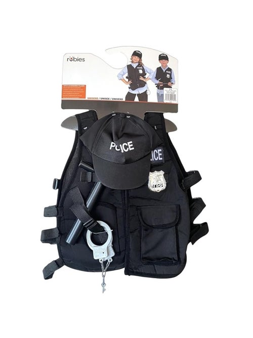 Disfraz o Kit de Policía: Chaleco, Gorra, Porra, Esposas - Kiabi