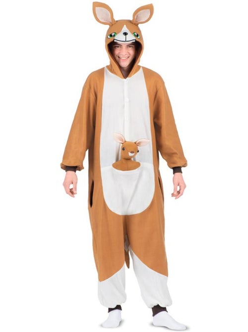 Disfraz o Pijama de Canguro con capucha peluche - Kiabi