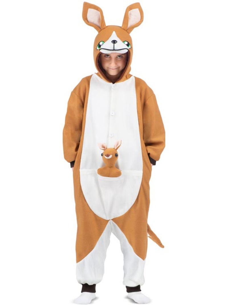 Disfraz o Pijama de Canguro con capucha y peluche Multicolor - Kiabi