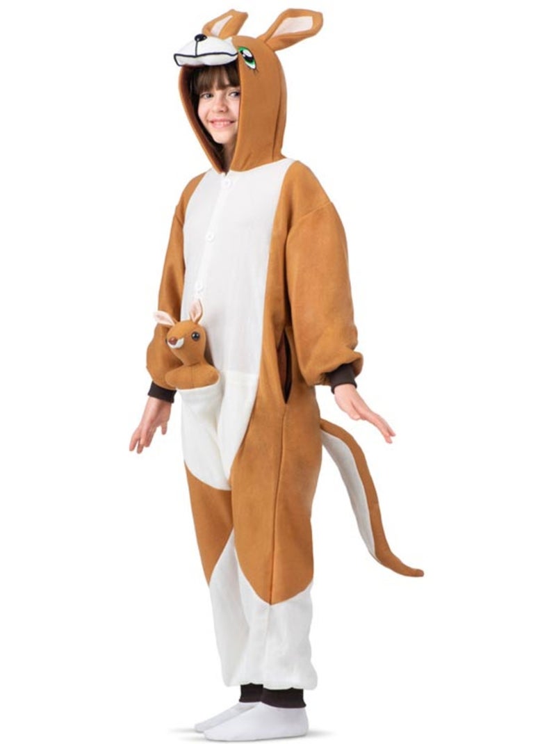 Disfraz o Pijama de Canguro con capucha y peluche Multicolor - Kiabi