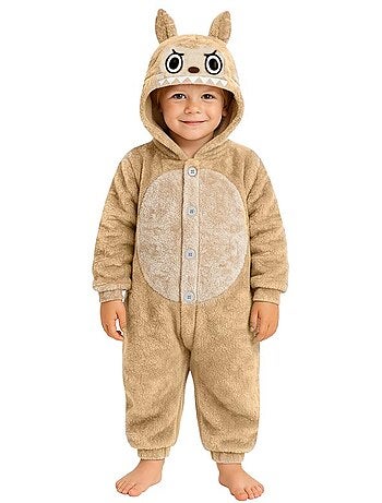 Disfraz o Pijama de Monstruo Lulú beige