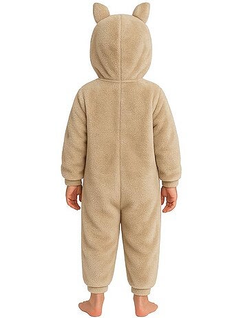 Disfraz o Pijama de Monstruo Lulú beige