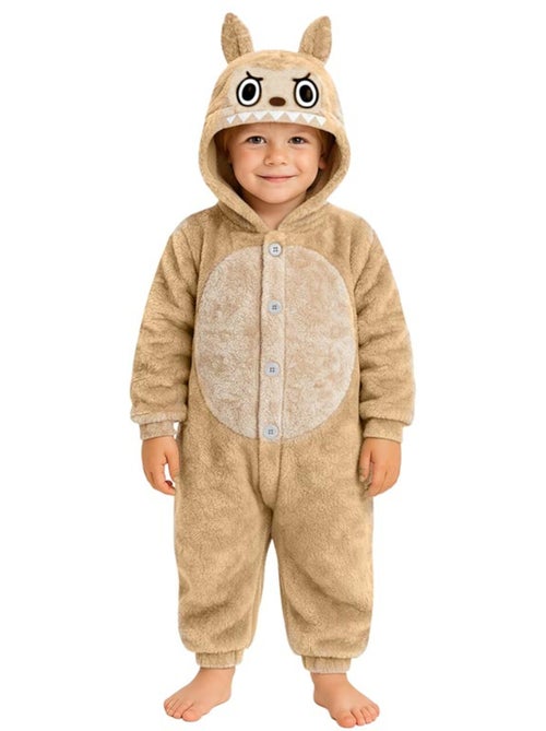Disfraz o Pijama de Monstruo Lulú beige - Kiabi