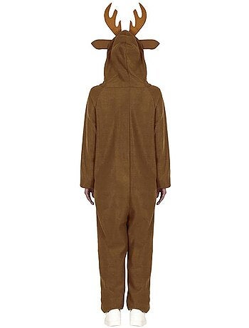 Disfraz o Pijama de Reno con capucha y cuernos