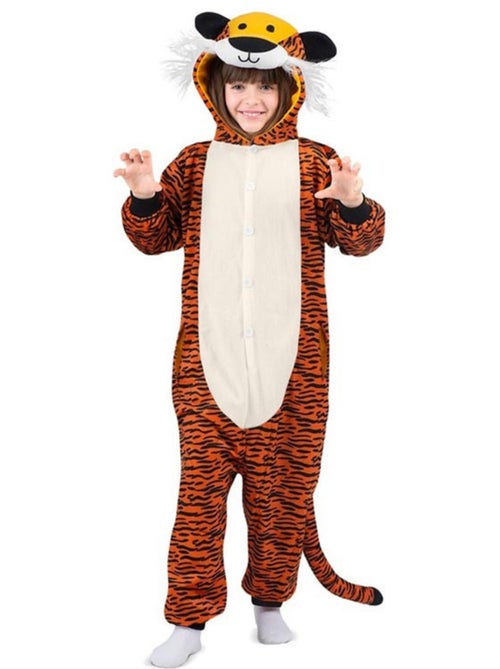 Disfraz o Pijama de Tigre oscuro con capucha - Kiabi