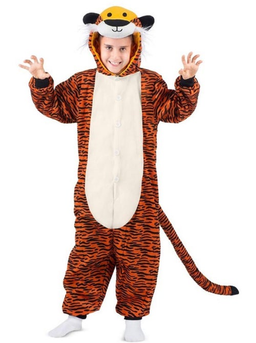 Disfraz o Pijama de Tigre oscuro con capucha - Kiabi
