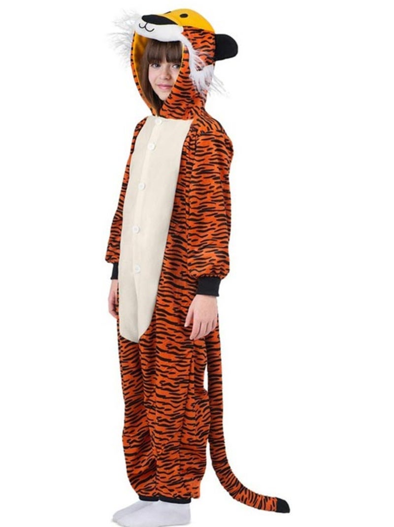 Disfraz o Pijama de Tigre oscuro con capucha Multicolor - Kiabi