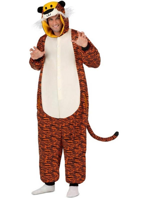 Disfraz o Pijama de Tigre oscuro con capucha - Kiabi