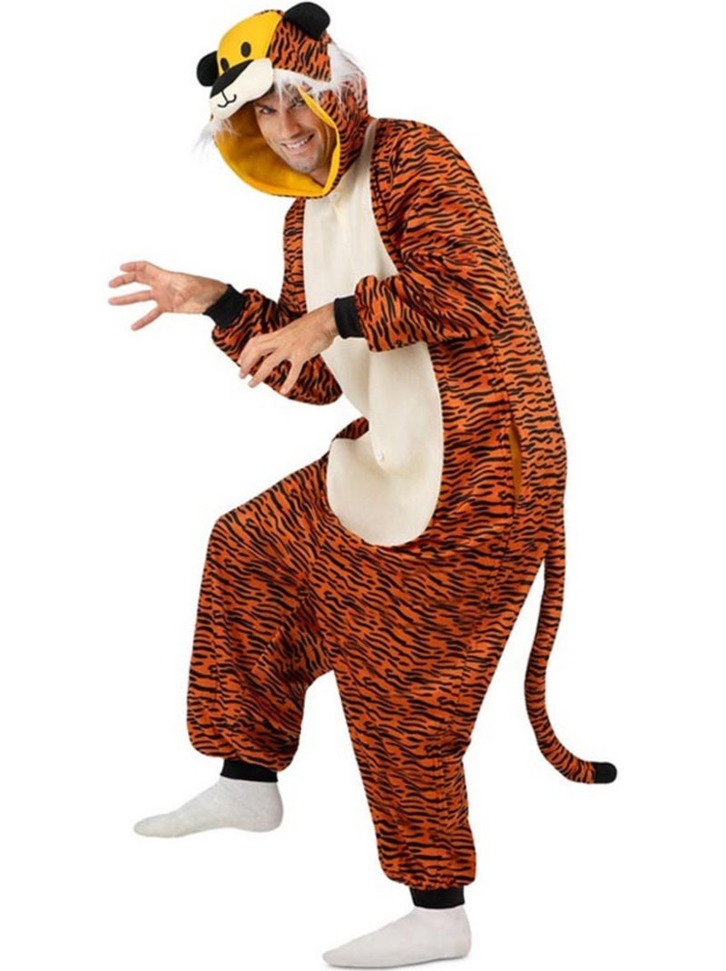 Disfraz o Pijama de Tigre oscuro con capucha Multicolor - Kiabi