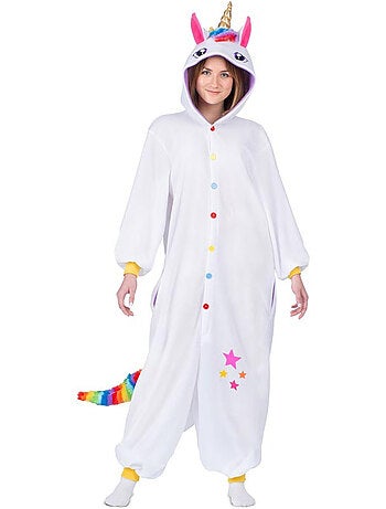 Disfraz o Pijama de Unicornio con capucha
