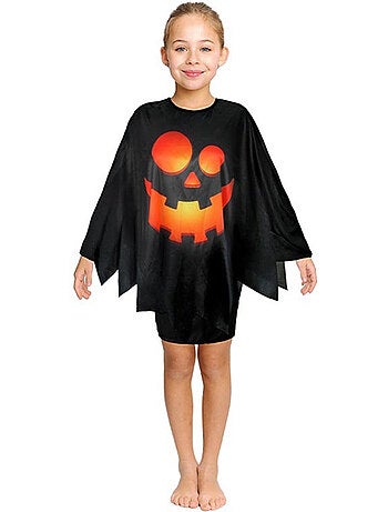Disfraz o Poncho Calabaza feliz de 65 cm