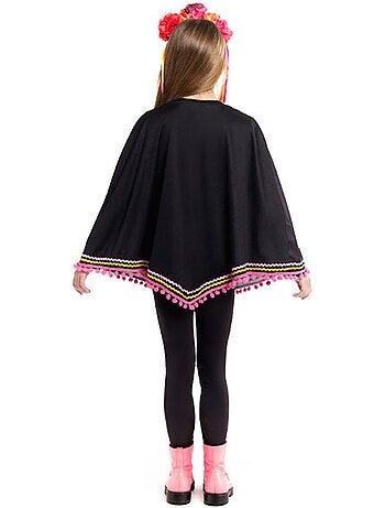 Disfraz o Poncho de Esqueleto Catrina