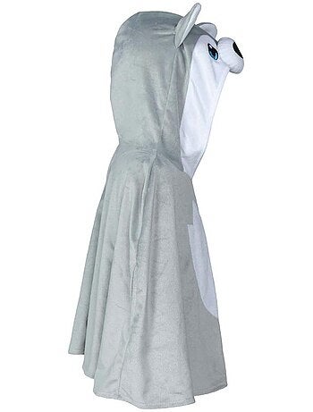Disfraz o poncho de lobo gris para bebé