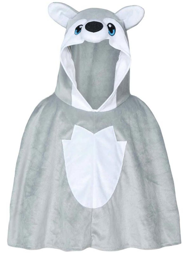 Disfraz o poncho de lobo gris para bebé Multicolor - Kiabi