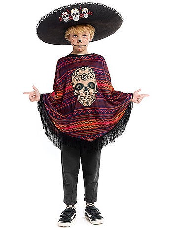 Disfraz o Poncho Mexicano de Catrina